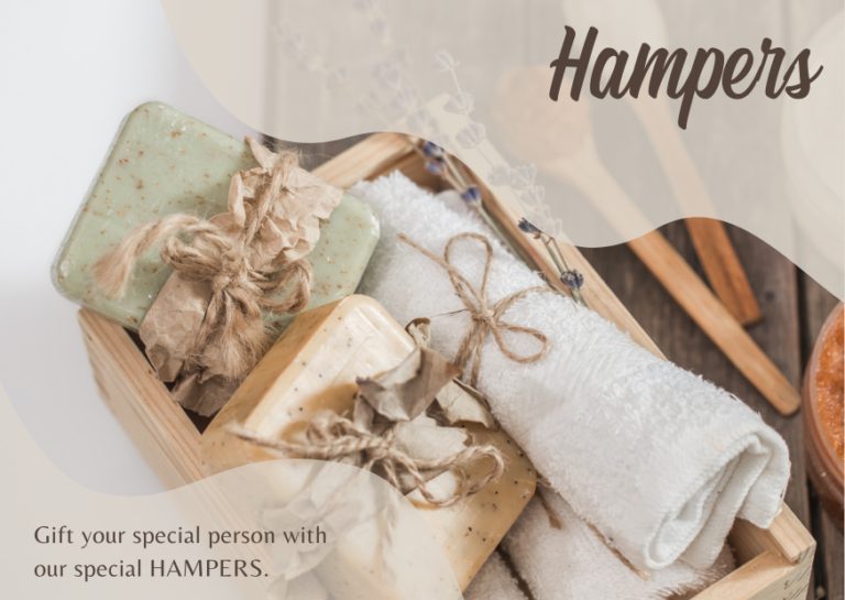 organic soap hampers gift card simple cute